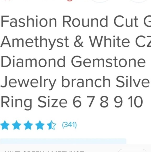 New GREEN AMETHYST  (PRASIOLITE) RING - Picture 7 of 7